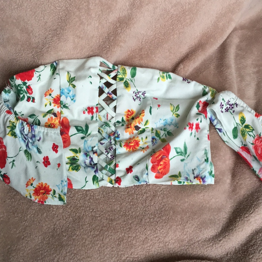 Floral crop top
